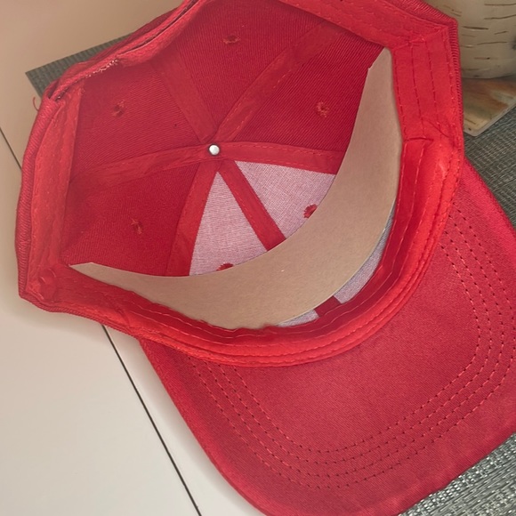 #46 Red Smile Emoji Baseball Cap 😀 - Picture 7 of 14